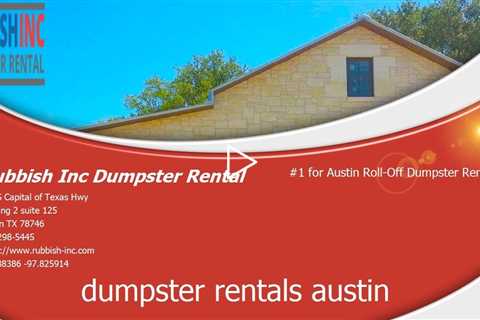 Quality Dumpster Rentals Austin