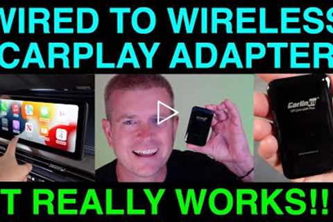 Wired to Wireless Carplay Adapter That Works CarlinKit 3.0 Demo & Review