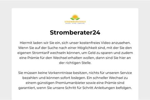 Stromanbieter wechseln mit Prämie - Stromberater24.com