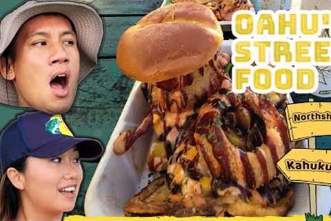 Eat Like a Local: Best HAWAII STREET FOOD in Oahu – Giant Hawaiian Burger, Garlic Shrimp, and Tips