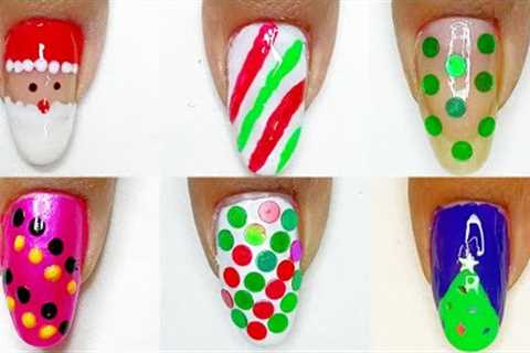 Easy nail designs for beginners || Christmas nail art designs || #nails #nailart #compliation