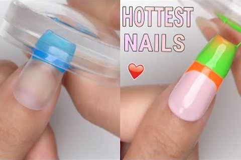Cute Nail Art Transformation 2023✨ |Easy Nail Ideas For Beginner At Home   | Nails Unique