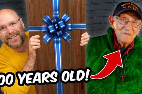 Surprising Grandpa with a Handmade Wooden Gift!