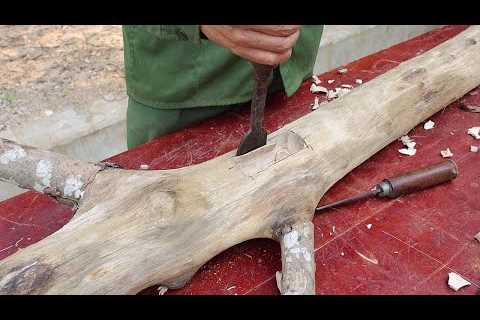 Ingenious Craft Woodworking Skill In New Level // Perfect Wood Recycling Of Dead Stumps To Be Useful