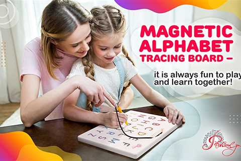 Magnetic Alphabet Tracing Board – double sided letters & numbers Magnetic Tracing Board, ABC..