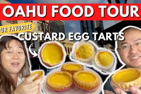 What to Eat in Hawaii | Food Tour of Oahu''s Favorite Custard Egg Tarts