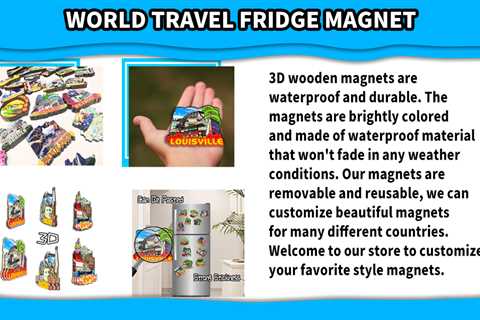 Panama City Beach Florida USA Refrigerator Magnets 3D Wood Products Friction Resistant Travel..