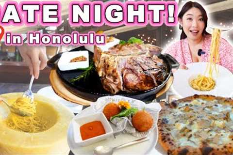 BEST DATE NIGHT in HONOLULU! || [Oahu, Hawaii] Italian Food Tour in Hawaii!