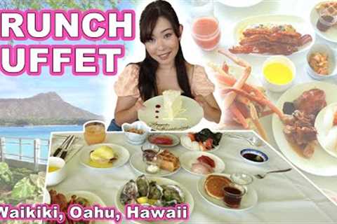 SUNDAY BRUNCH BUFFET! || [Oahu, Hawaii] Crab Legs, Prime Rib, Coconut Cake and more at Orchids!