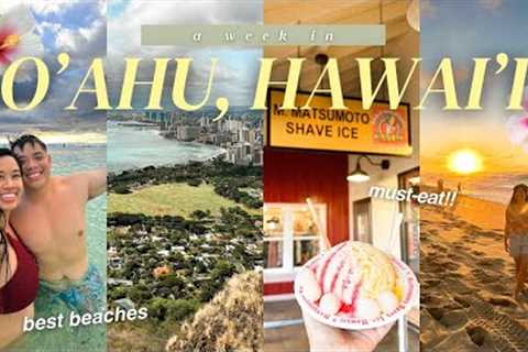 HAWAII TRAVEL VLOG: BEST OF O''AHU (must-try food in honolulu, north shore, queen kapiolani hotel)