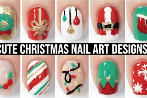 Christmas Nail Art 2023 🎄 Cute & Easy Christmas Nail Design Compilation!
