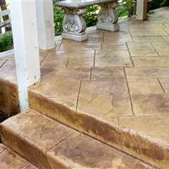 Stamped Concrete Steps in St. Joseph Missouri – Build A Scape