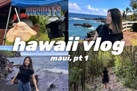 🌴 hawaii vlog: landing in maui, road to hana, sightseeing, & hiking the pipiwai trail 🎋
