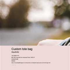 Custom Print Tote Bag