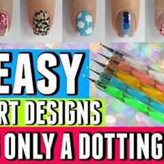 7 EASY NAIL ART DESIGNS THAT ONLY REQUIRE A DOTTING TOOL | Spangley Nails
