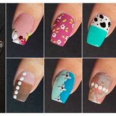 Top 8 Easy nail art designs with household items || New nail art designs