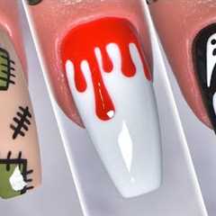 Easy Halloween Nail Art For Beginners | 5 Simple Halloween Nail Design Ideas