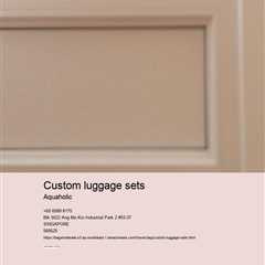 custom luggage sets