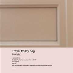 travel trolley bag