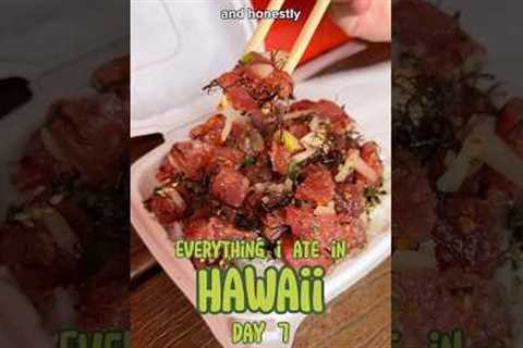 Everything I Ate in Hawaii DAY 7 🌺 Ono Seafood Poke, Ice Cream, Hawaiian Food #foodie #oahu #hawaii