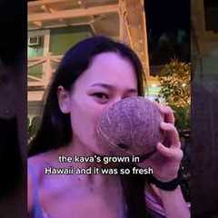 Trying kava in hawaii #kava #hawaii