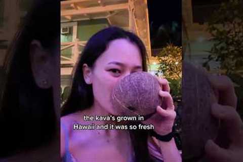 Trying kava in hawaii #kava #hawaii