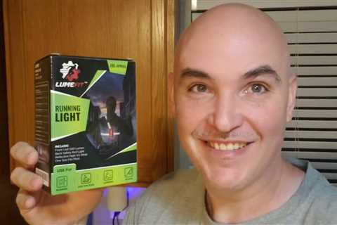 BRIGHT ENOUGH? Lumfit Running Lights for Runners with Yellow Reflective Vest Review Unboxing Demo