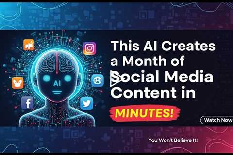 ✅ This AI Creates a Month of Social Media Content in MINUTES! 🤯